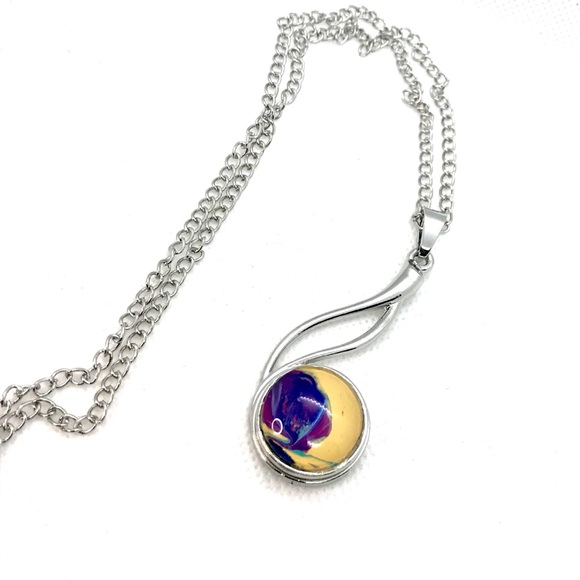 Necklace with handmade 20mm snap Infinity SN20 - Picture 2 of 3